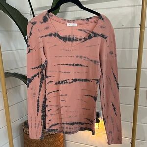 Enti Pink Tie-Dye Women's Top